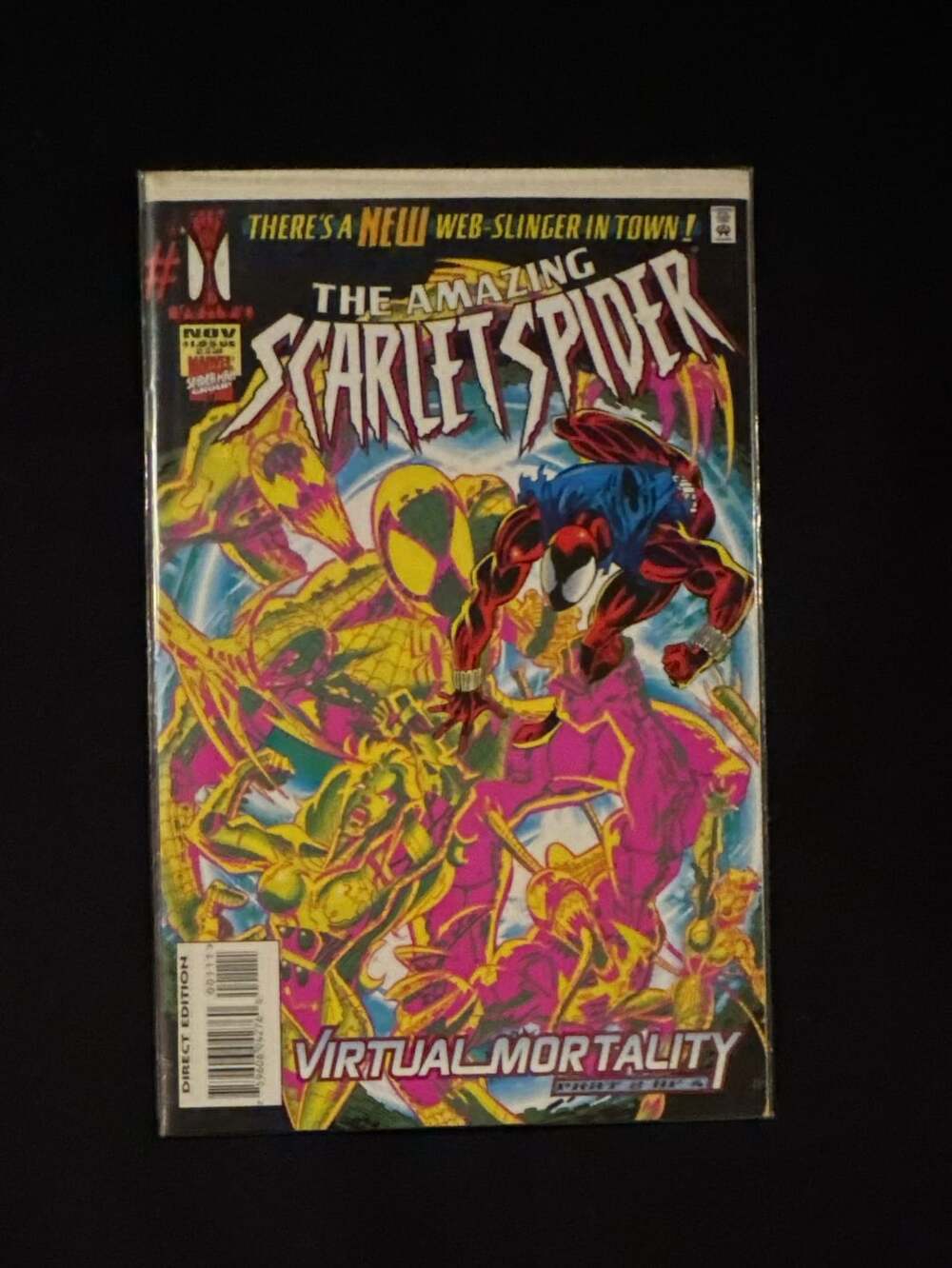 Marvel Comics The Amazing Scarlet Spider #1 Virtual Mortality November 1995